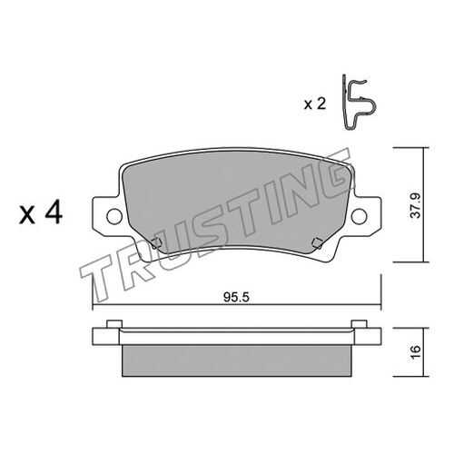 Комплект тормозных дисковых колодок TRUSTING 463.0 в Колеса даром