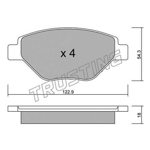Комплект тормозных дисковых колодок TRUSTING 559.0 в Колеса даром