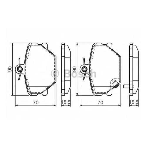 Комплект тормозных колодок Bosch 0986424471 в Колеса даром