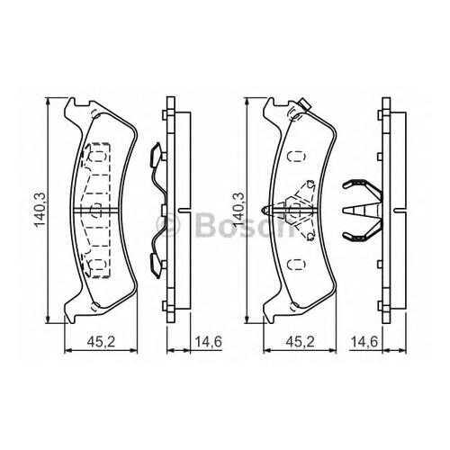 Комплект тормозных колодок Bosch 0986424655 в Колеса даром