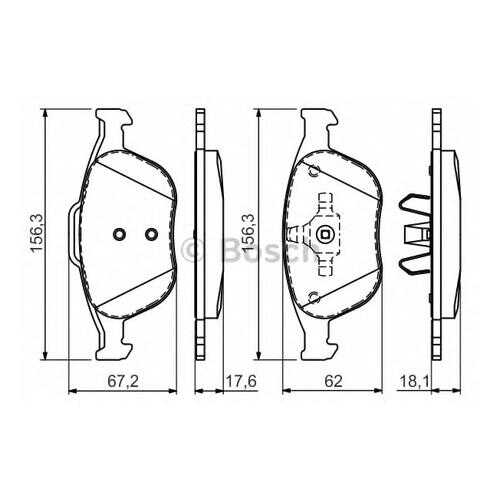 Комплект тормозных колодок Bosch 0986424701 в Колеса даром