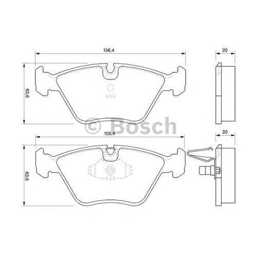 Комплект тормозных колодок Bosch 0986424767 в Колеса даром