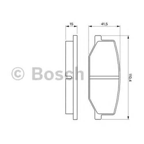 Комплект тормозных колодок Bosch 0986460935 в Колеса даром