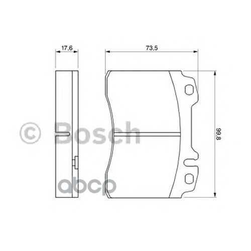 Комплект тормозных колодок Bosch 0986460966 в Колеса даром