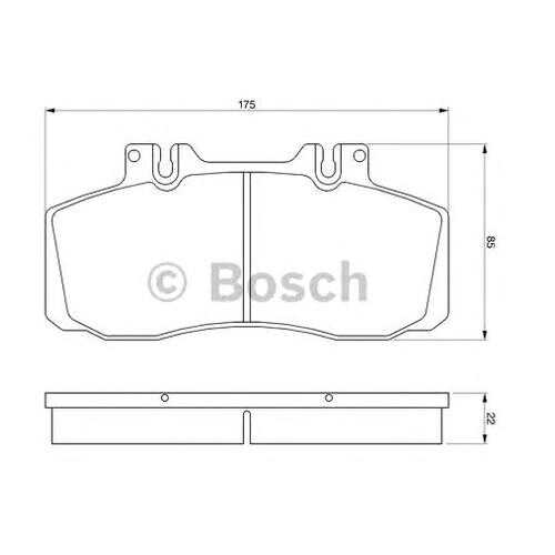 Комплект тормозных колодок Bosch 0986468350 в Колеса даром