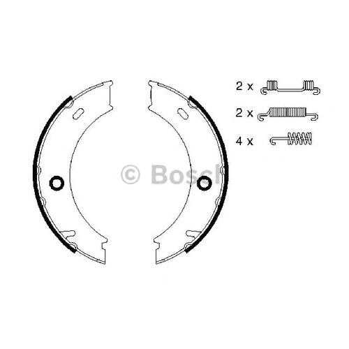 Комплект тормозных колодок Bosch 0986487611 в Колеса даром