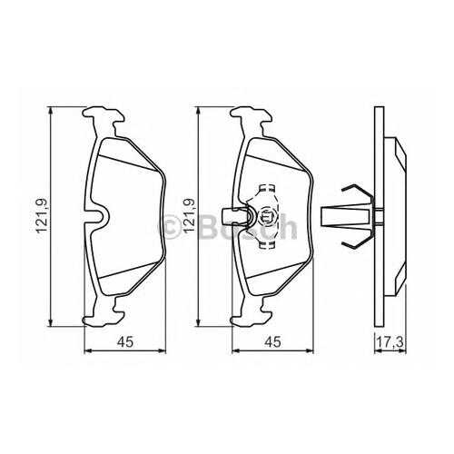 Комплект тормозных колодок Bosch 0986494009 в Колеса даром