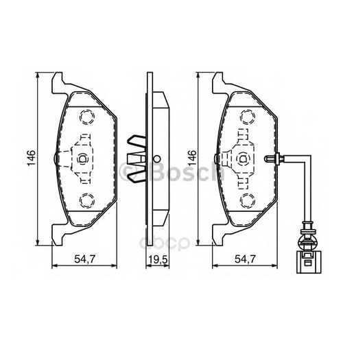 Комплект тормозных колодок Bosch 0986494019 в Колеса даром