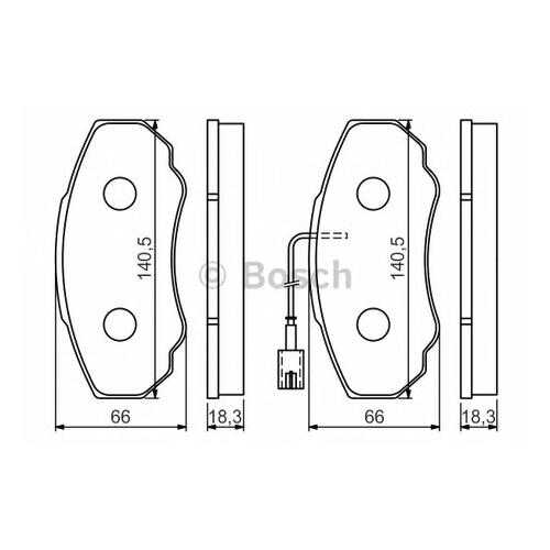 Комплект тормозных колодок Bosch 0986494048 в Колеса даром