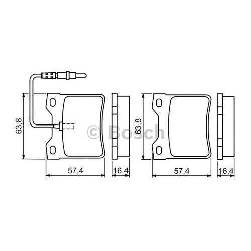 Комплект тормозных колодок Bosch 0986494055 в Колеса даром