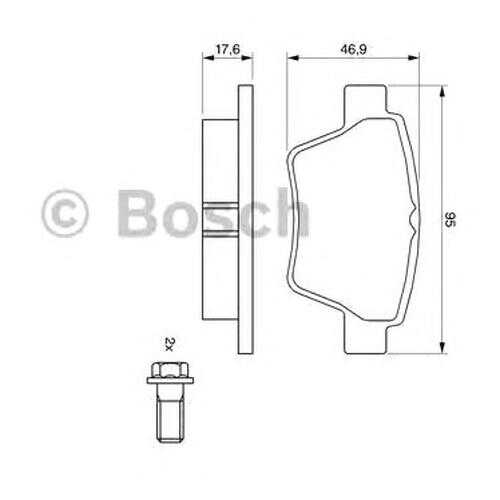 Комплект тормозных колодок Bosch 0986494099 в Колеса даром