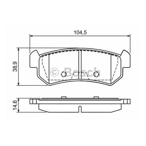 Комплект тормозных колодок Bosch 0986494133 в Колеса даром