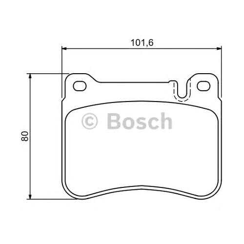 Комплект тормозных колодок Bosch 0986494166 в Колеса даром