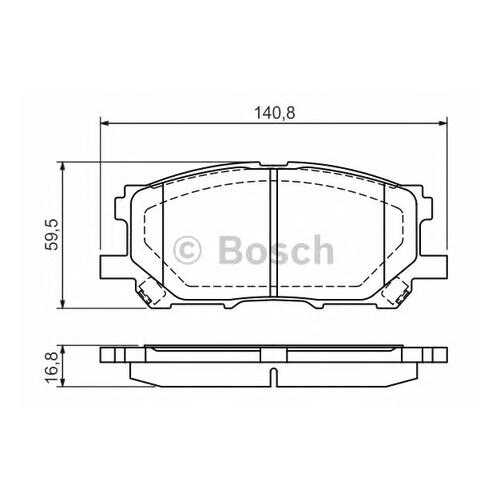 Комплект тормозных колодок Bosch 0986494218 в Колеса даром