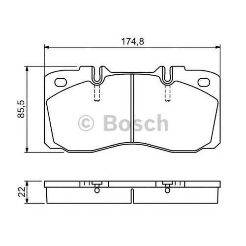 Комплект тормозных колодок Bosch 0986494257 в Колеса даром