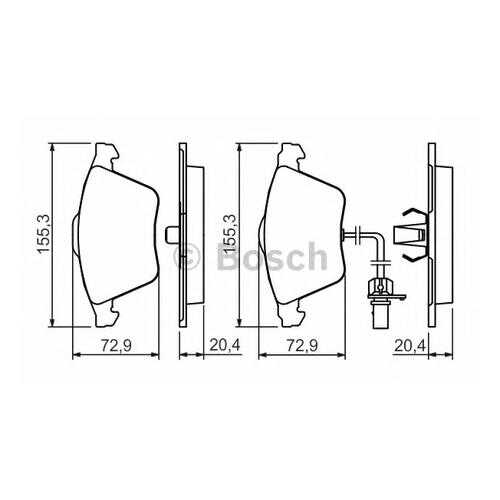 Комплект тормозных колодок Bosch 0986494283 в Колеса даром