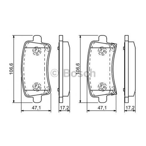 Комплект тормозных колодок Bosch 0986494297 в Колеса даром