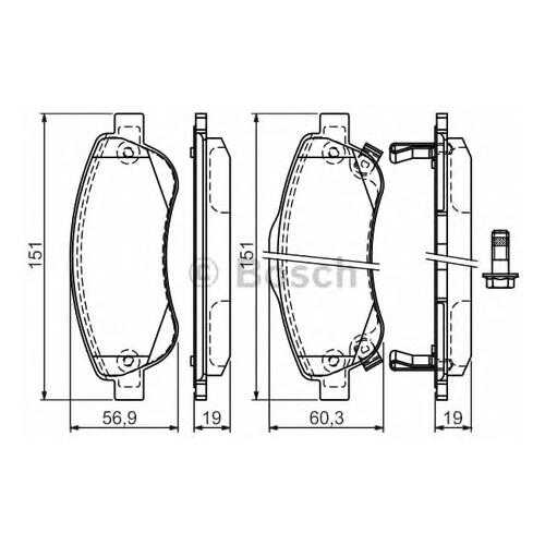 Комплект тормозных колодок Bosch 0986494379 в Колеса даром