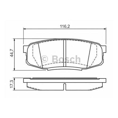 Комплект тормозных колодок Bosch 0986494380 в Колеса даром