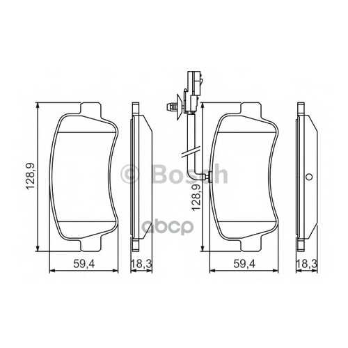 Комплект тормозных колодок Bosch 0986494500 в Колеса даром