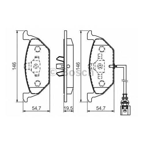 Комплект тормозных колодок Bosch 0986494524 в Колеса даром