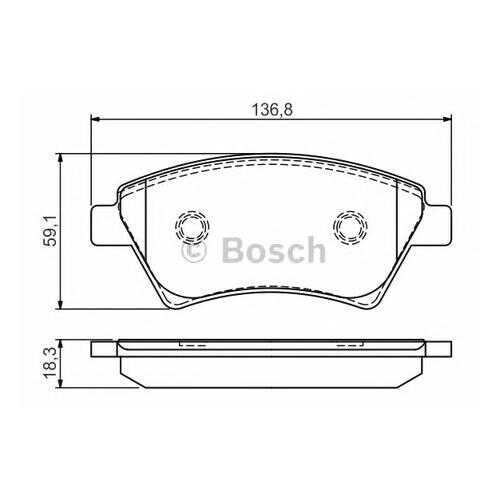 Комплект тормозных колодок Bosch 0986495071 в Колеса даром