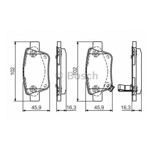 Комплект тормозных колодок Bosch 0986495073 в Колеса даром