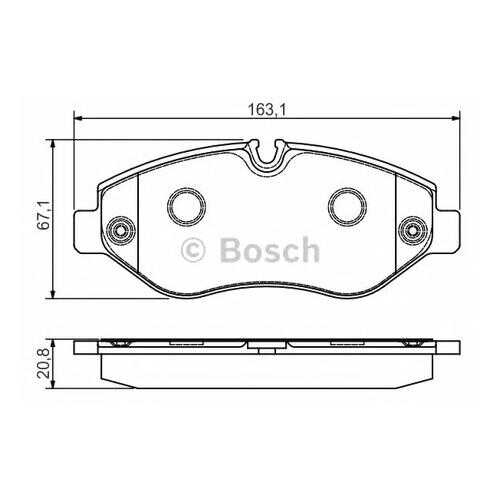 Комплект тормозных колодок Bosch 0986495098 в Колеса даром