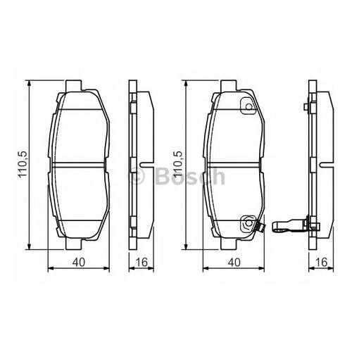 Комплект тормозных колодок Bosch 0986495135 в Колеса даром