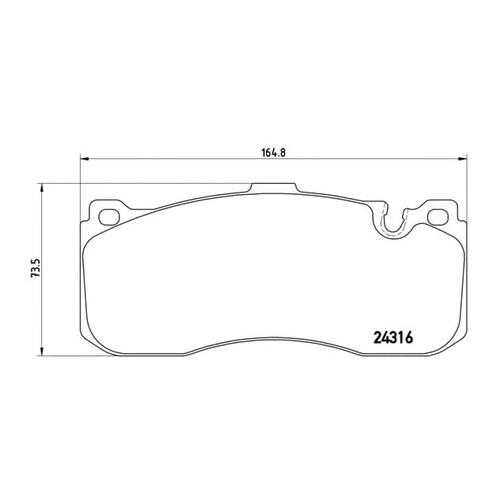 Комплект тормозных колодок Brembo P06041 в Колеса даром