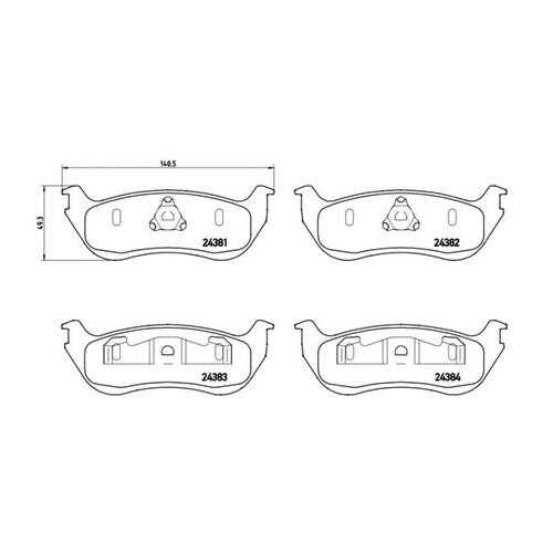 Комплект тормозных колодок Brembo P24068 в Колеса даром