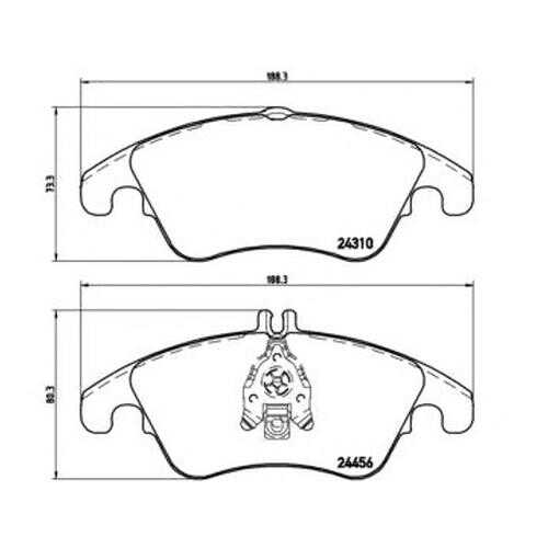 Комплект тормозных колодок Brembo P50069 в Колеса даром