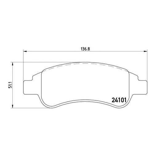 Комплект тормозных колодок Brembo P61082 в Колеса даром