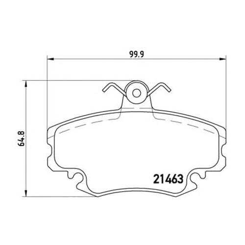 Комплект тормозных колодок Brembo P68008 в Колеса даром