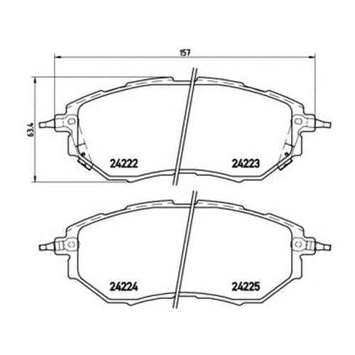 Комплект тормозных колодок Brembo P78017 в Колеса даром