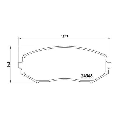 Комплект тормозных колодок Brembo P79018 в Колеса даром