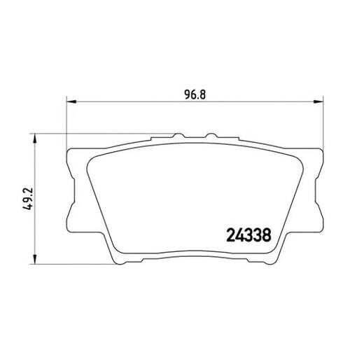 Комплект тормозных колодок Brembo P83089 в Колеса даром