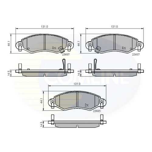 Комплект тормозных колодок, дисковый тормоз COMLINE CBP3893 в Колеса даром