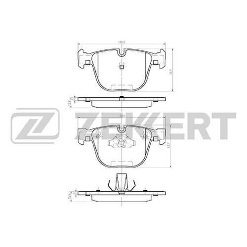 Комплект тормозных колодок, дисковый тормоз ZEKKERT BS-1021 в Колеса даром