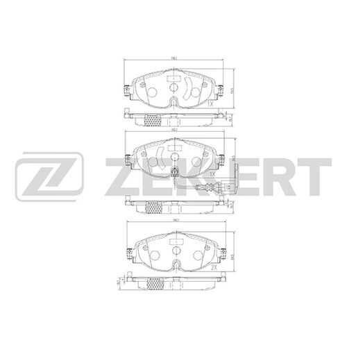 Комплект тормозных колодок, дисковый тормоз ZEKKERT BS-1047 в Колеса даром