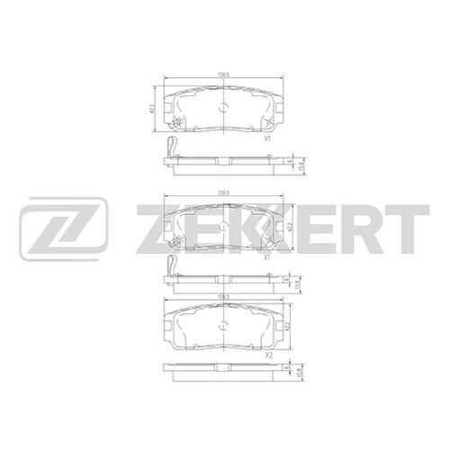 Комплект тормозных колодок, дисковый тормоз ZEKKERT BS-1853 в Колеса даром