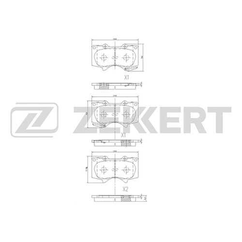 Комплект тормозных колодок, дисковый тормоз ZEKKERT BS-2241 в Колеса даром