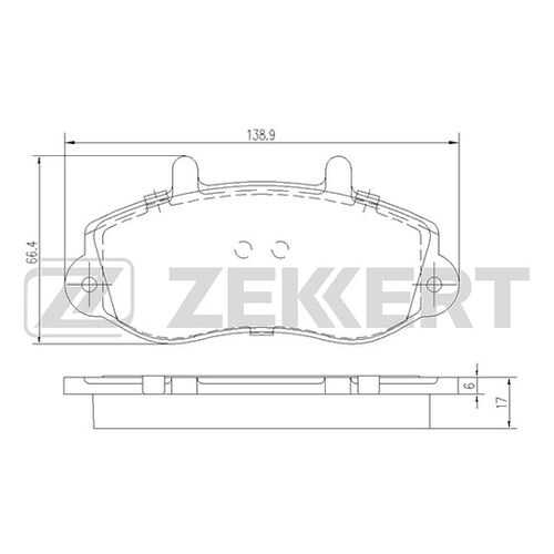 Комплект тормозных колодок, дисковый тормоз ZEKKERT BS-2420 в Колеса даром