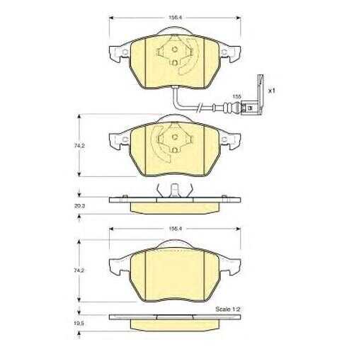 Комплект тормозных колодок Girling 6114032 в Колеса даром