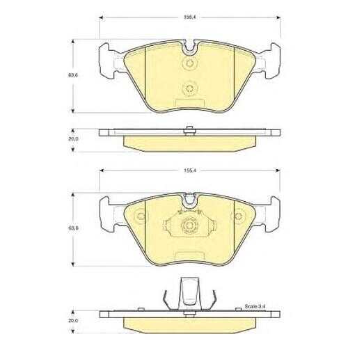 Комплект тормозных колодок Girling 6115312 в Колеса даром