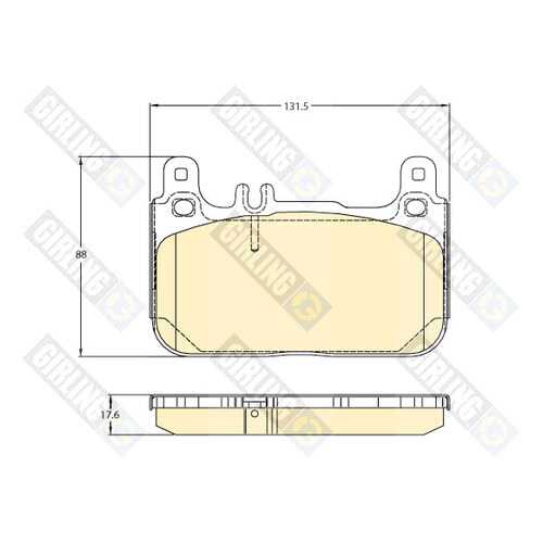 Комплект тормозных колодок Girling 6121176 в Колеса даром