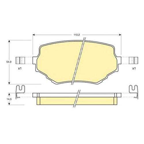 Комплект тормозных колодок Girling 6131329 в Колеса даром