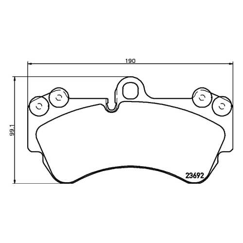 Комплект тормозных колодок Hella 8DB355018701 в Колеса даром