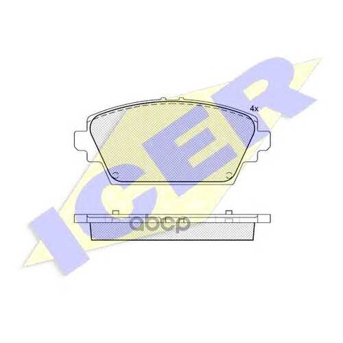 Комплект тормозных колодок ICER 181581 в Колеса даром