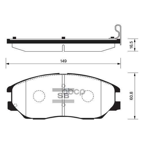 Комплект тормозных колодок Sangsin brake SP1161 в Колеса даром